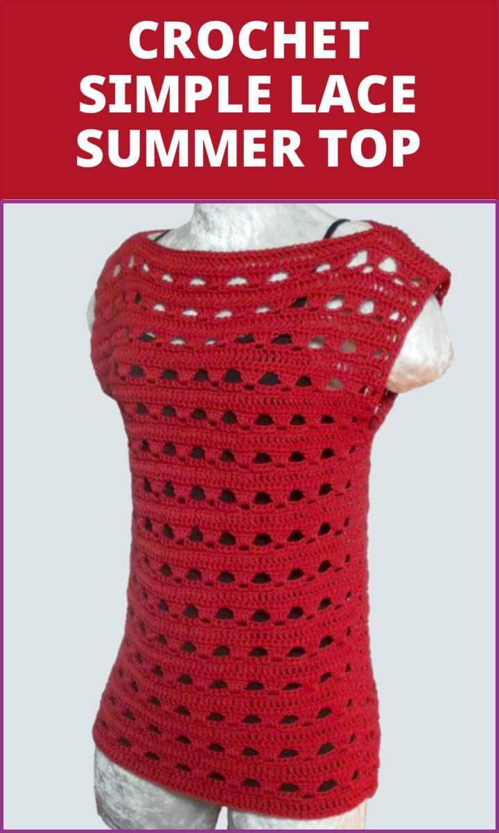 50+ Quick & Easy Crochet Summer Tops Free Patterns DIY & Crafts